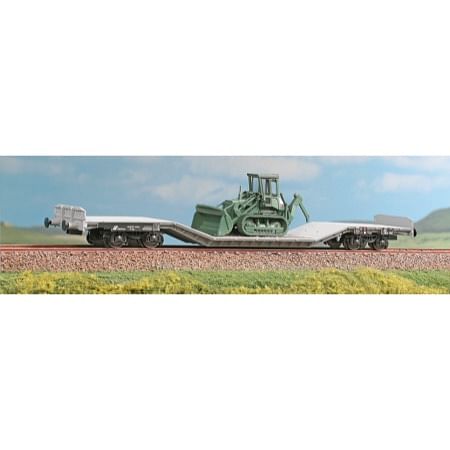 Flachwagen Typ Uai, FS mit Bulldozer 