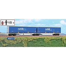 Hupac dobbeltvogn "Norfolk Line / Maersk" 