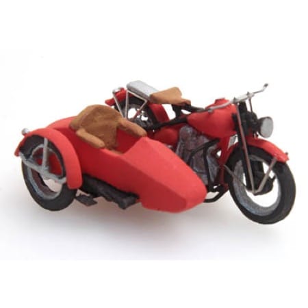 US Liberator motor red + sidecar 