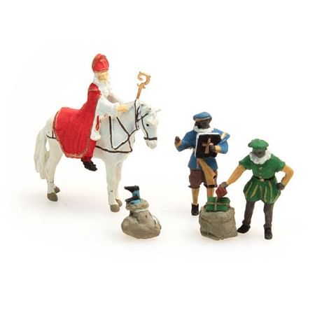 Figure set, Sinterklaas + black Peter 