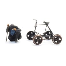 Bicycle draisine + figure 
