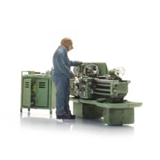 Drehmaschine mit Figur 