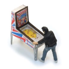 Flipperautomat mit Figur 