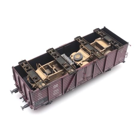 Godslast togtransport Kübel-Schwimmwagen 