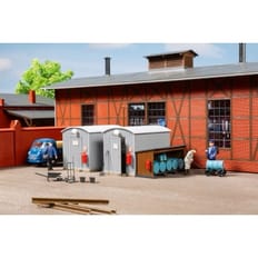 Wellblechschuppen Öllager 