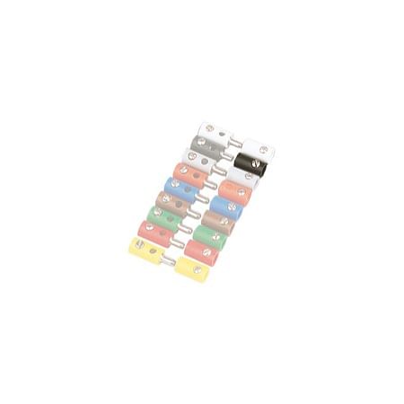 Muffe, sort, 2,5 mm 10 stk. 