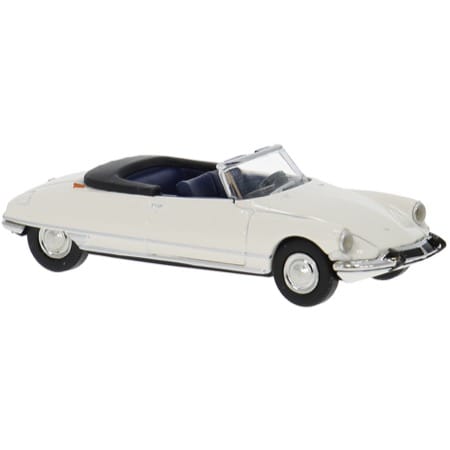 Brekina, Citroen DS 19 Cabriolet, weiss, 1963, 1:87 