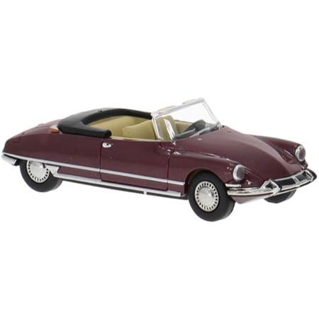 Brekina, Citroen DS 19 Cabriolet, dunkelrot, 1963, 1:87 