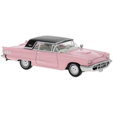 Brekina, Ford Thunderbird Cabriolet, hellrosa/schwarz, 1960, 1:87 