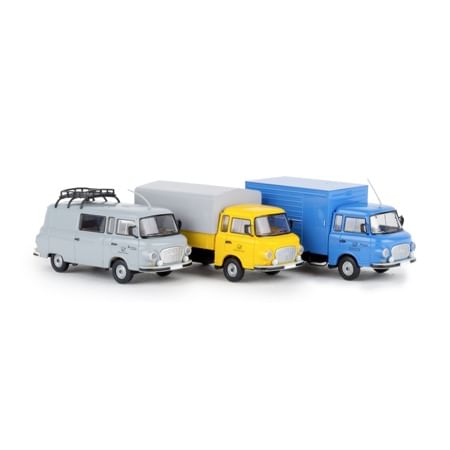Set "Deutsche Post" mit 3 x Barkas B1000 