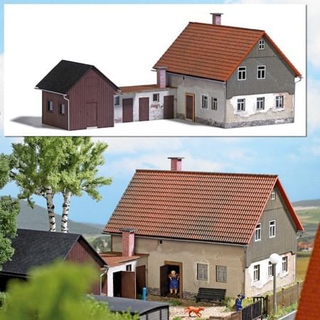 Wohnhaus mit Nebengelass H0 