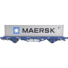 Containervogn med 1 stk. "MAERSK" 40 fods container, grå 