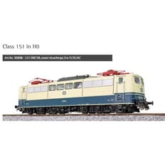 Electric engine, H0, BR 151, 151 088 DB, cream/blue, Era IV, prototype around 1988, LokSound, Panto, DC/AC 