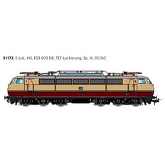 E-Lok, H0, E03, E03 003 DB, TEE, Ep III, Vorbildzustand um 1966, LokSound, Pantograph, DC/AC 