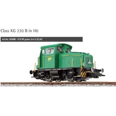 Dieselengine, H0, KG230, V19 BP, green, Era V, prototype around 2005, LokSound, Smoke unit, Automatic coupler, DC/AC 