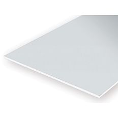 Hvid polystyren plade - 1,50 mm - 1 stk 