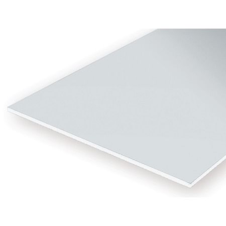 Hvid polystyren plade - 1,50 mm - 1 stk 