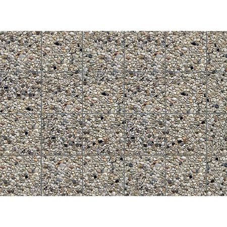 Wall card, Exposed aggregate concrete 