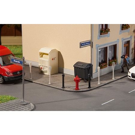 Street signs with accessories 