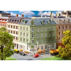 Town corner house with pub 