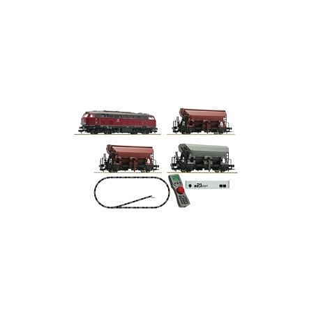Digital Startset mit MULTIMAUS + z21, start: BR 218 mit Schüttgutzug, DB DC