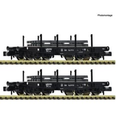 2-tlg. Set: Schwerlast-Flachwagen 