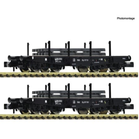 2-tlg. Set: Schwerlast-Flachwagen 