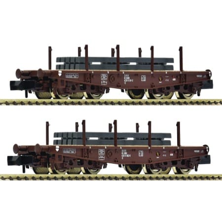 2-tlg. Set: Schwerlast-Flachwagen 