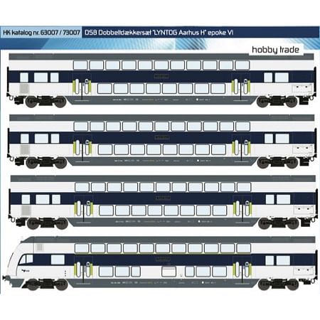 DSB Dobbeltdækker-sæt "LYNTOG Aarhus H", AC AC