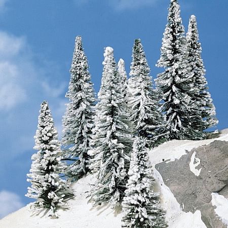 snowy firs 5-7 cm / 8 pc 
