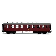 DSB Cpl kupevogn Litra 3255, rødbrun 