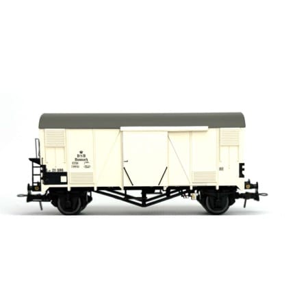 DSB Iar lukket godsvogn Litra 21 398, hvid 