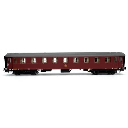 DSB Cd 1207 2.kl kupevogn, rødbrun 