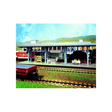 Kort perron med overdækning 