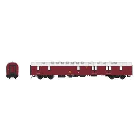 DSB litra P 50 86 90-84 813-2, Brun 