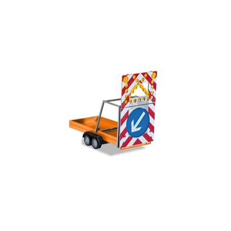 Vejarbejdeanhænger, orange 