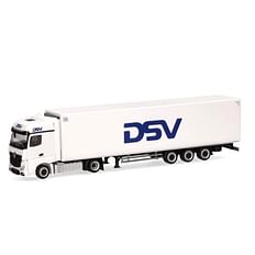 Mercedes-Benz Actros Bigspace Lowliner refrigerated box semitrailer truck "DSV" (Denmark/Hedehusene) 