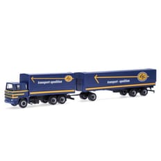 Scania 141 flat-bed trailer "ASG" (Sweden/Stockholm) 