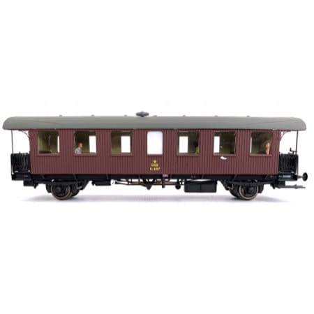 DSB CU 4157 Listebeklædt vinrød 