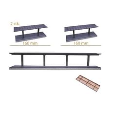 Perroner med tag 2 stk. af 16cm  