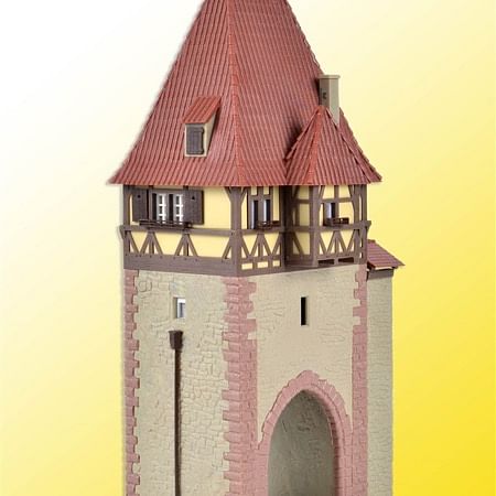 H0 Fachwerkturm mit Tor 