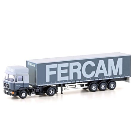 MAN F90 Gardinenplanen-Sattelzug FERCAM (IT) 