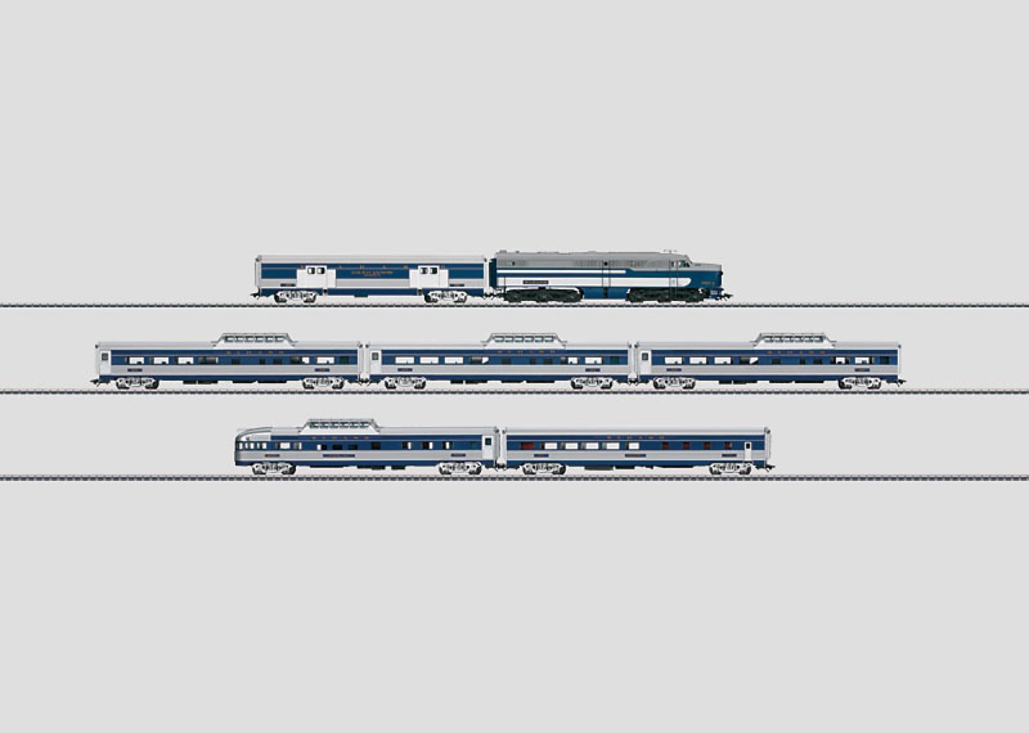 Märklin 26490 - USA Blue Bird MFX m. lyd