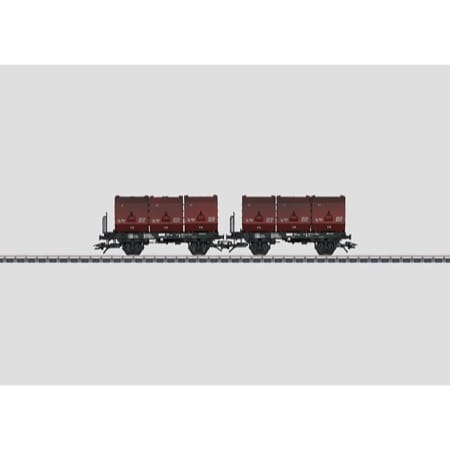 Set mit 2 Behälterwagen. - F-zz 131 