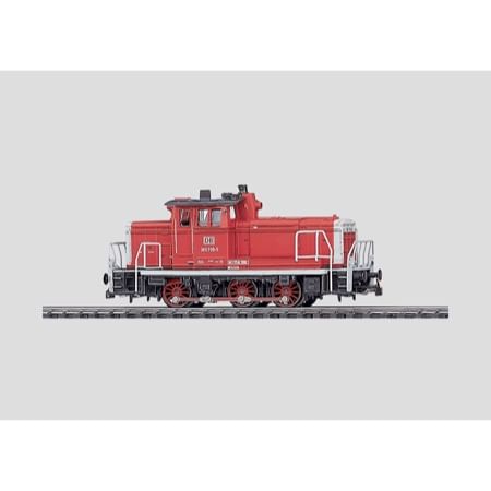 Dieselhydraulische Rangierlokomotive.
 - BR 361 DB rot AC