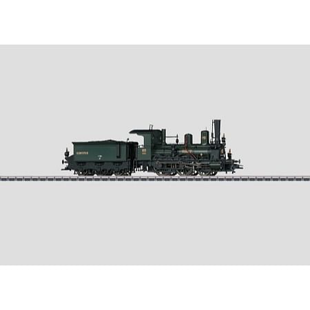 Dampflokomotive mit Schlepptender. - Reihe B VI, K.Bay.Sts.B. AC