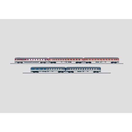 Schnellzugwagen-Set "Pop-Farben". - Schnellzugwagen-Set "Pop-Farben" (DB) 