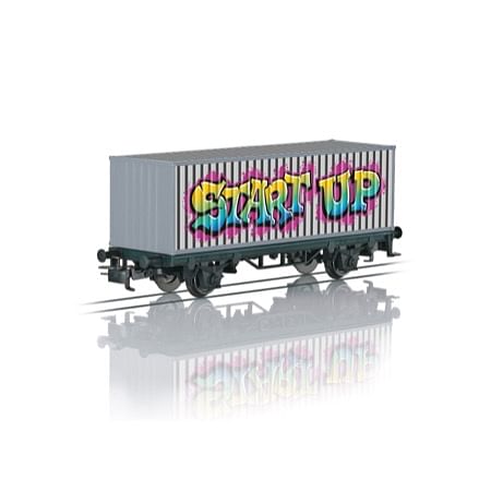 Containerwagen Graffiti 