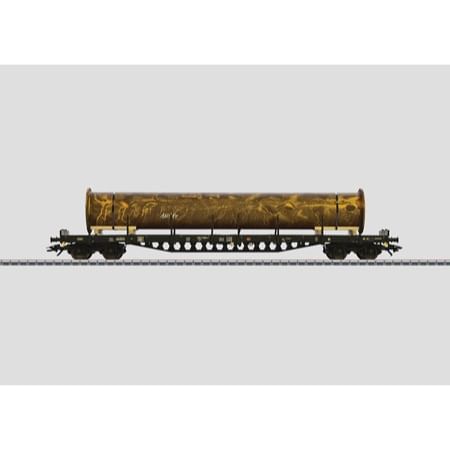 Flachwagen mit Rungen. - Rs 684, DB AG 