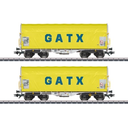 Schiebeplanenwagen-Set GATX 